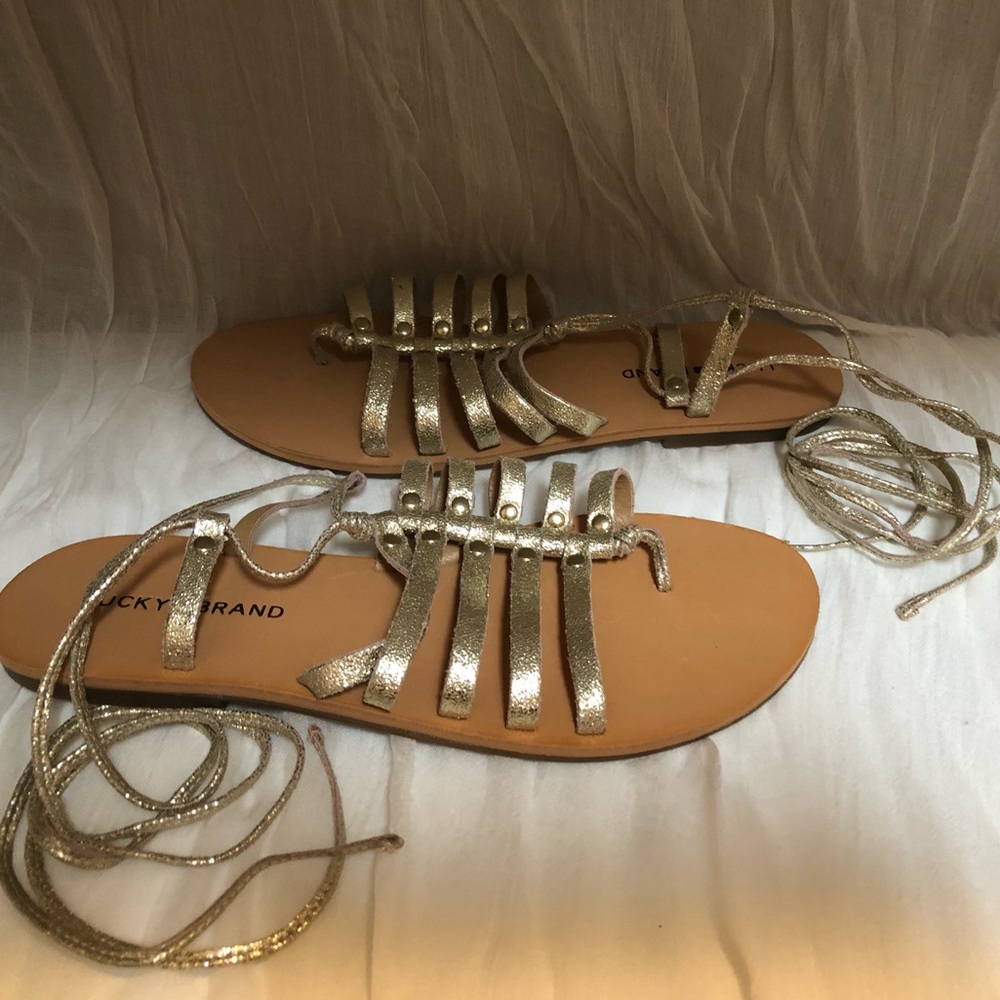 Lucky Brand lace up sandals size 9 open to offers